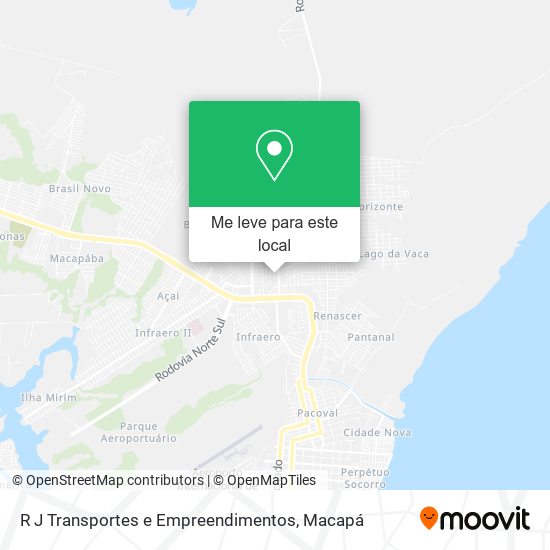 R J Transportes e Empreendimentos mapa