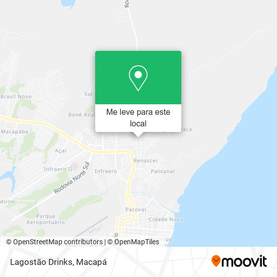 Lagostão Drinks mapa