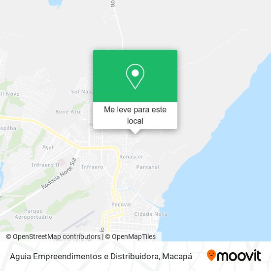 Aguia Empreendimentos e Distribuidora mapa