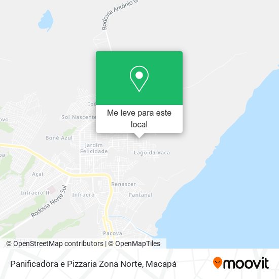 Panificadora e Pizzaria Zona Norte mapa