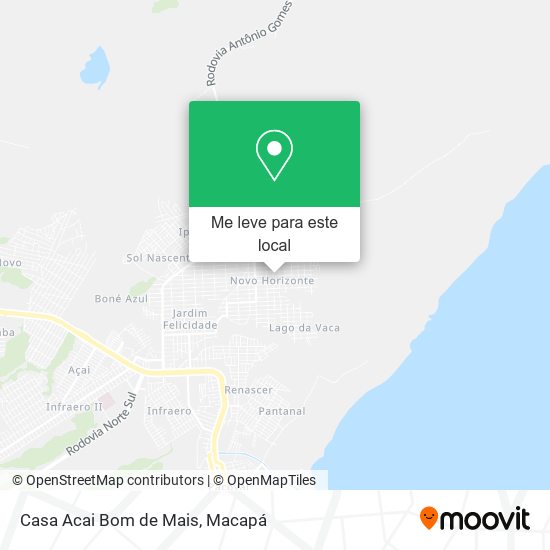 Casa Acai Bom de Mais mapa