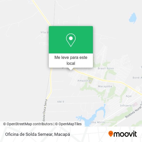 Oficina de Solda Semear mapa