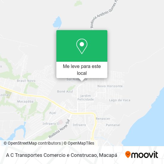 A C Transportes Comercio e Construcao mapa