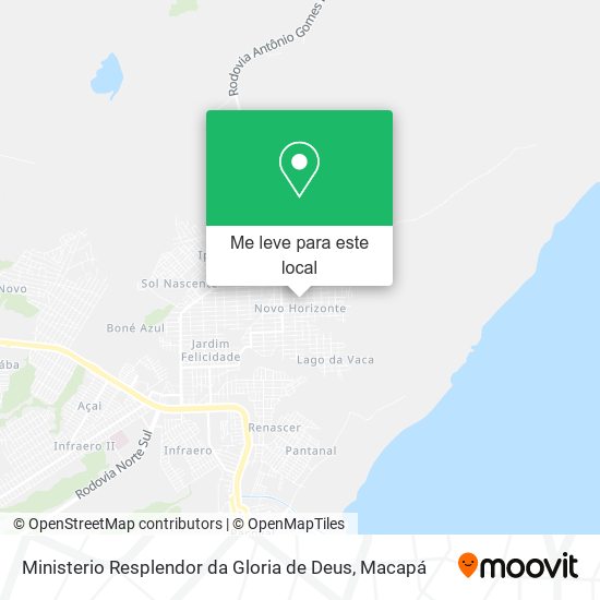 Ministerio Resplendor da Gloria de Deus mapa