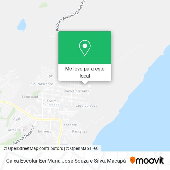 Caixa Escolar Eei Maria Jose Souza e Silva mapa