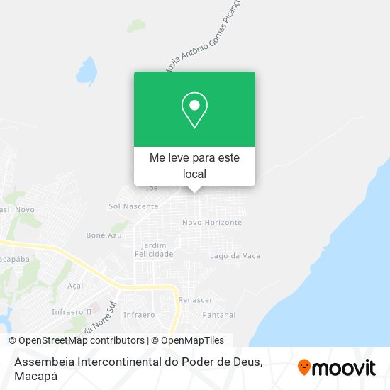 Assembeia Intercontinental do Poder de Deus mapa