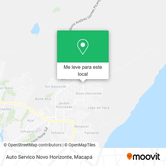 Auto Servico Novo Horizonte mapa