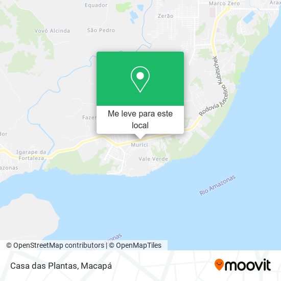 Casa das Plantas mapa