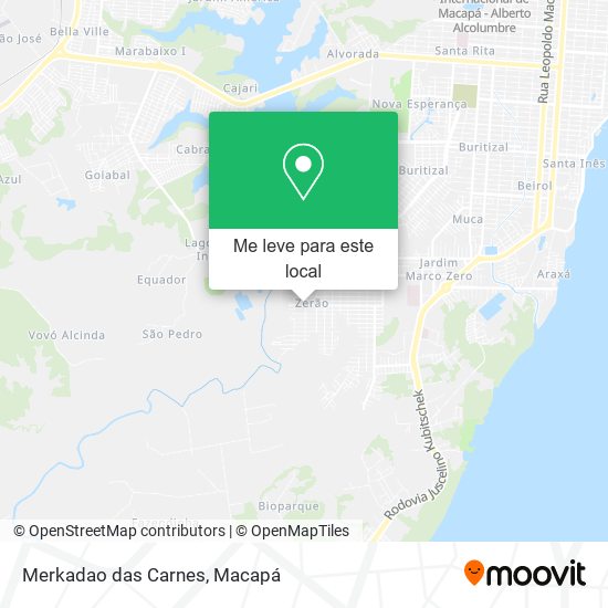 Merkadao das Carnes mapa