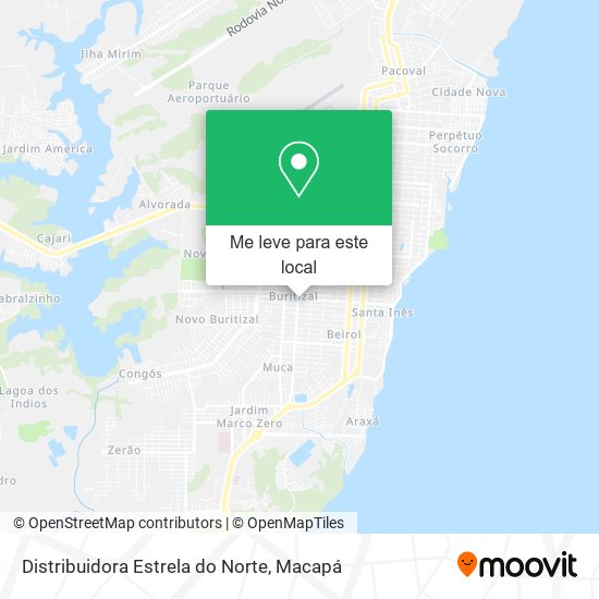Distribuidora Estrela do Norte mapa