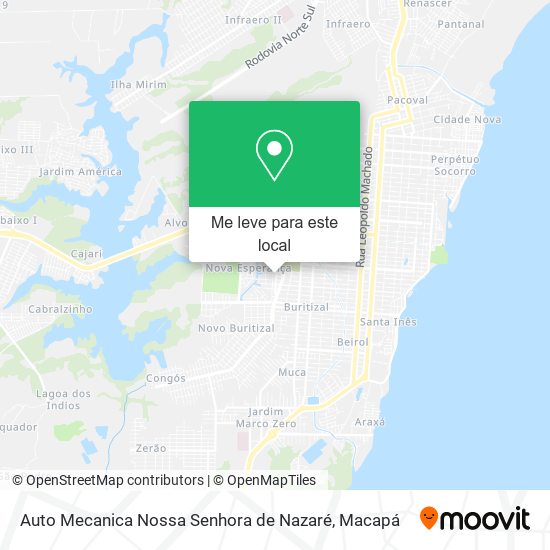 Auto Mecanica Nossa Senhora de Nazaré mapa