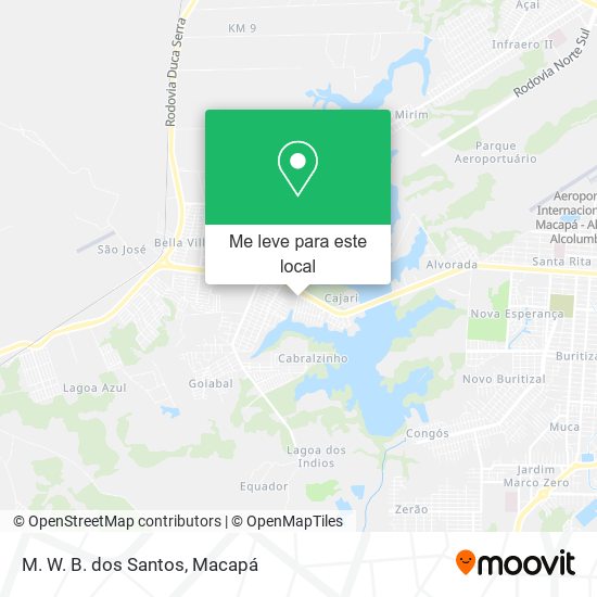 M. W. B. dos Santos mapa