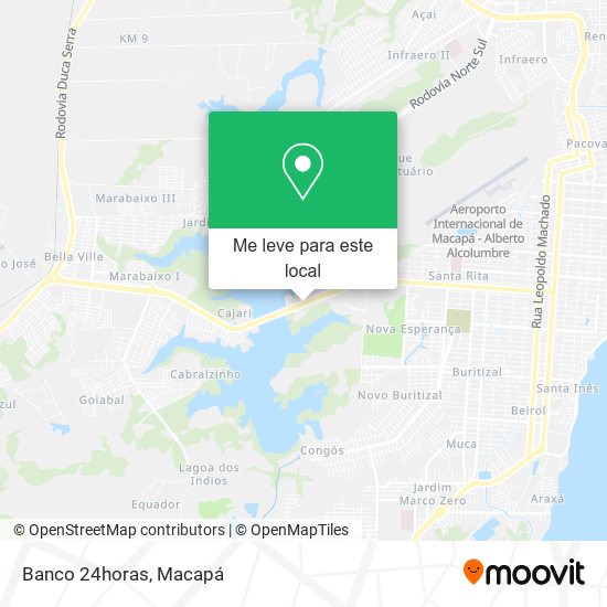 Banco 24horas mapa
