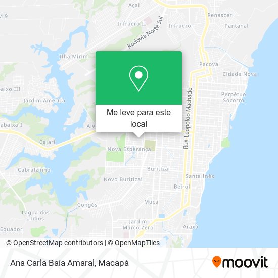 Ana Carla Baía Amaral mapa