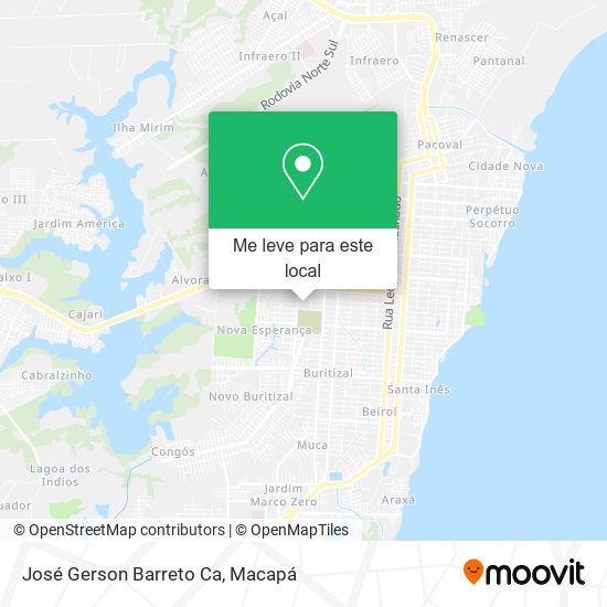 José Gerson Barreto Ca mapa