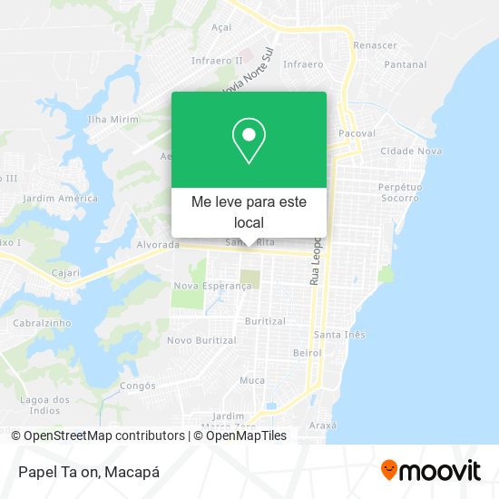 Papel Ta on mapa