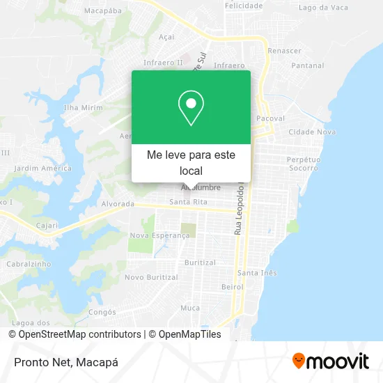 Pronto Net mapa