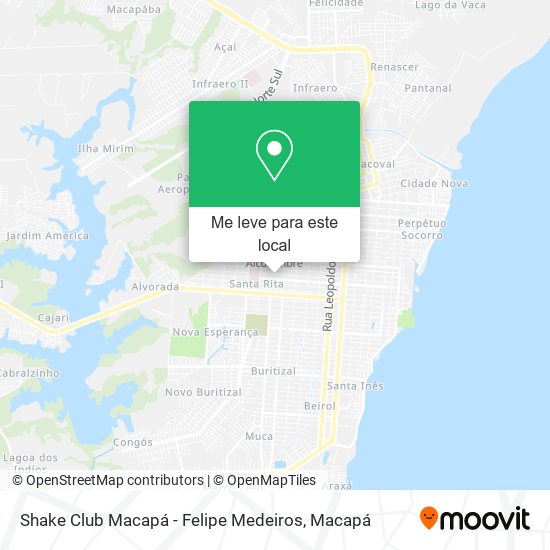 Shake Club Macapá - Felipe Medeiros mapa