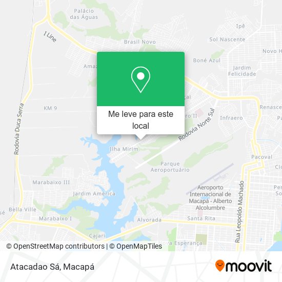 Atacadao Sá mapa