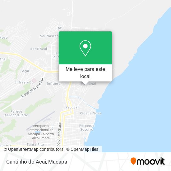 Cantinho do Acai mapa