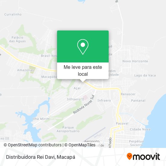 Distribuidora Rei Davi mapa