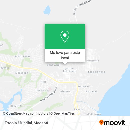 Escola Mundial mapa