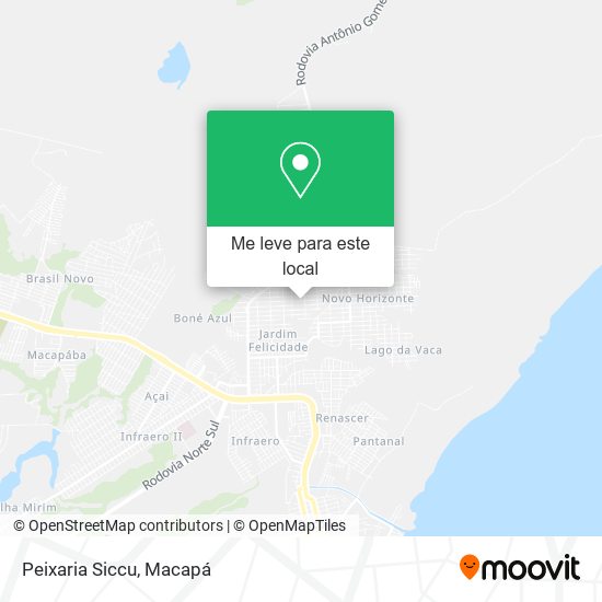 Peixaria Siccu mapa