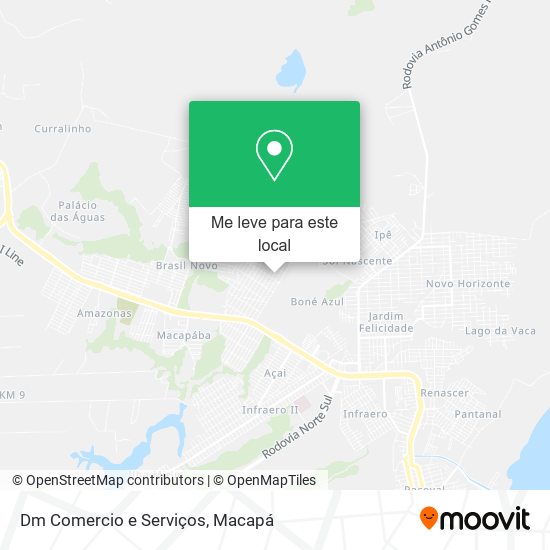 Dm Comercio e Serviços mapa