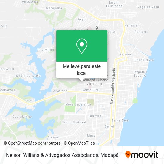 Nelson Wilians & Advogados Associados mapa