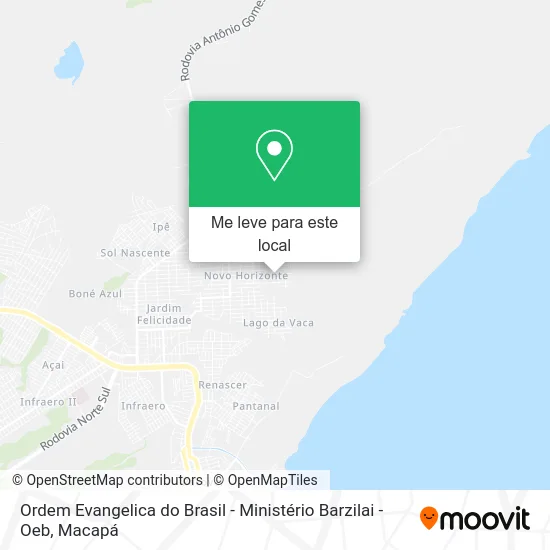Ordem Evangelica do Brasil - Ministério Barzilai - Oeb mapa