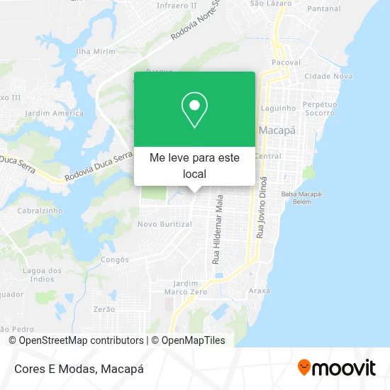 Cores E Modas mapa