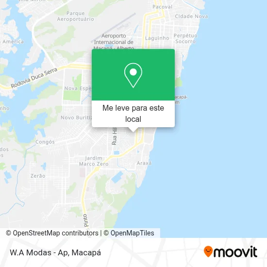 W.A Modas - Ap mapa