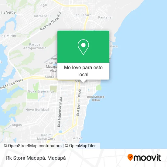 Rk Store Macapá mapa