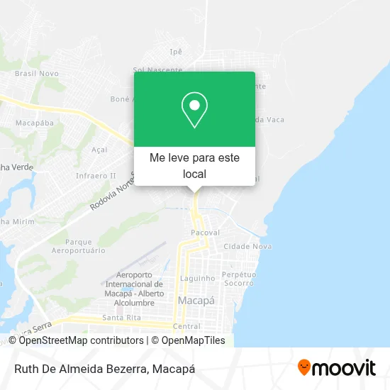 Ruth De Almeida Bezerra mapa