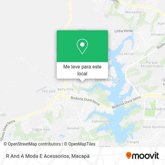 R And A Moda E Acessorios mapa