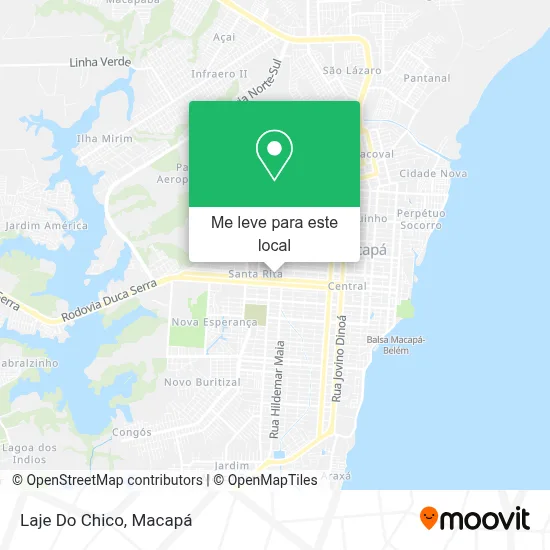 Laje Do Chico mapa