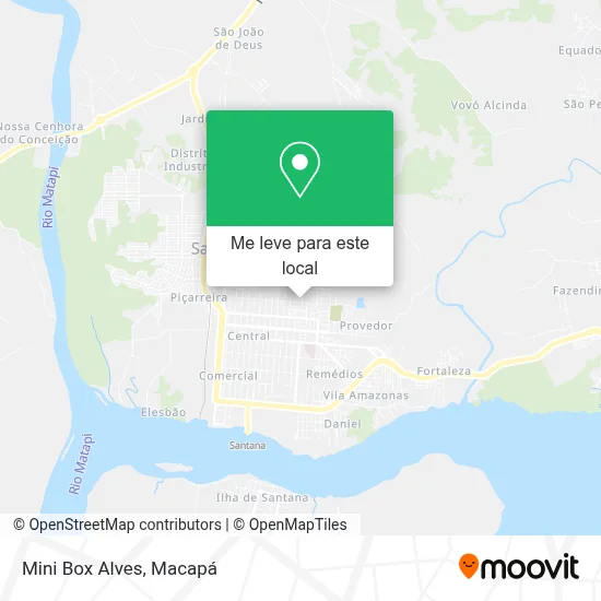 Mini Box Alves mapa