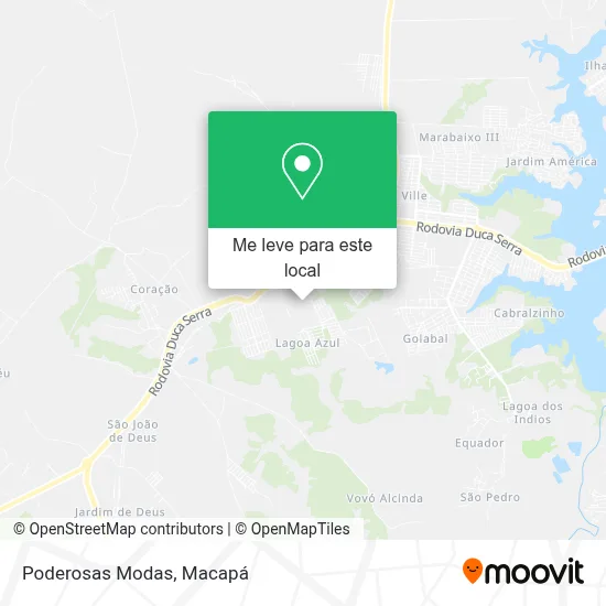 Poderosas Modas mapa