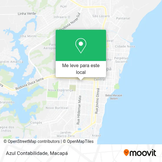 Azul Contabilidade mapa