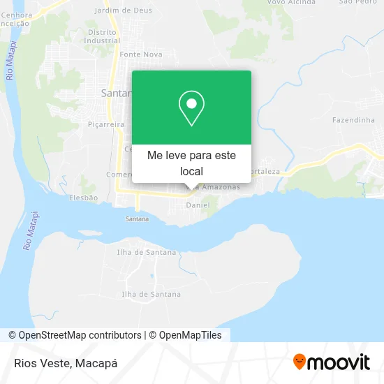 Rios Veste mapa