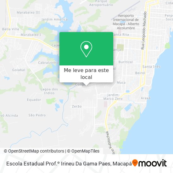 Escola Estadual Prof.º Irineu Da Gama Paes mapa