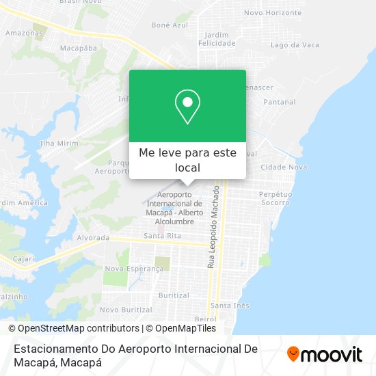 Estacionamento Do Aeroporto Internacional De Macapá mapa