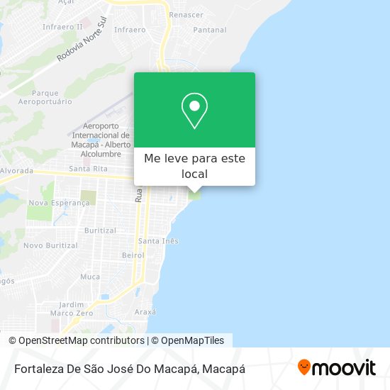 Fortaleza De São José Do Macapá mapa