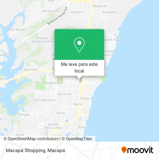 Macapá Shopping mapa