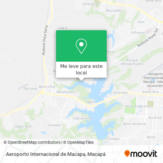 Aeroporto Internacional de Macapa mapa
