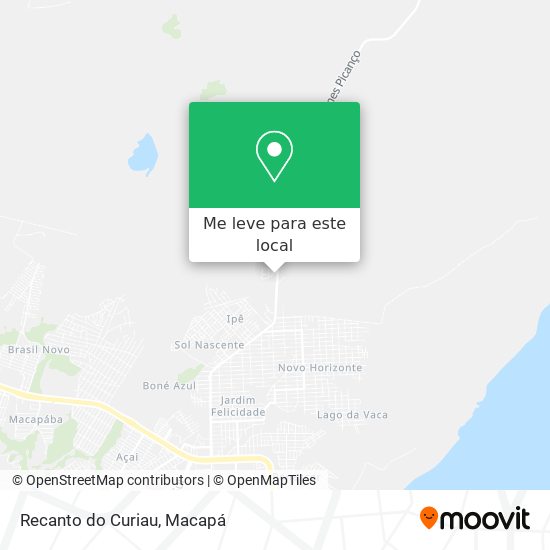 Recanto do Curiau mapa