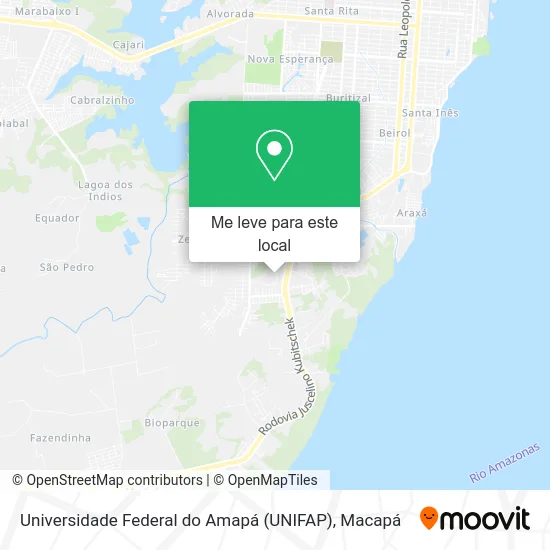 Universidade Federal do Amapá (UNIFAP) mapa