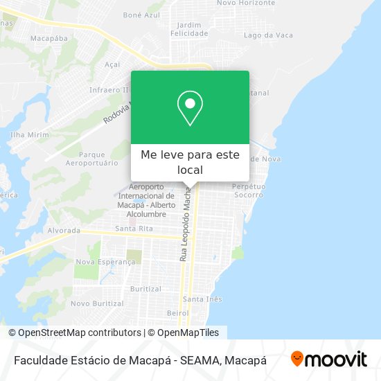 Faculdade Estácio de Macapá - SEAMA mapa