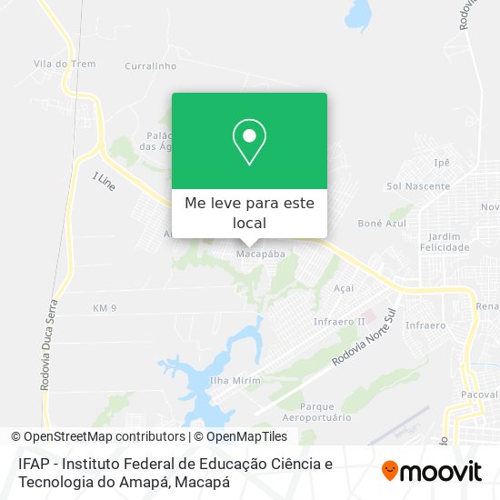 IFAP - Instituto Federal de Educação Ciência e Tecnologia do Amapá mapa