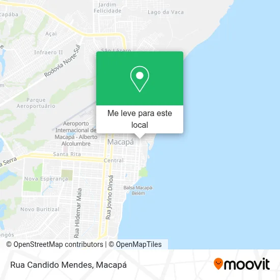 Rua Candido Mendes mapa